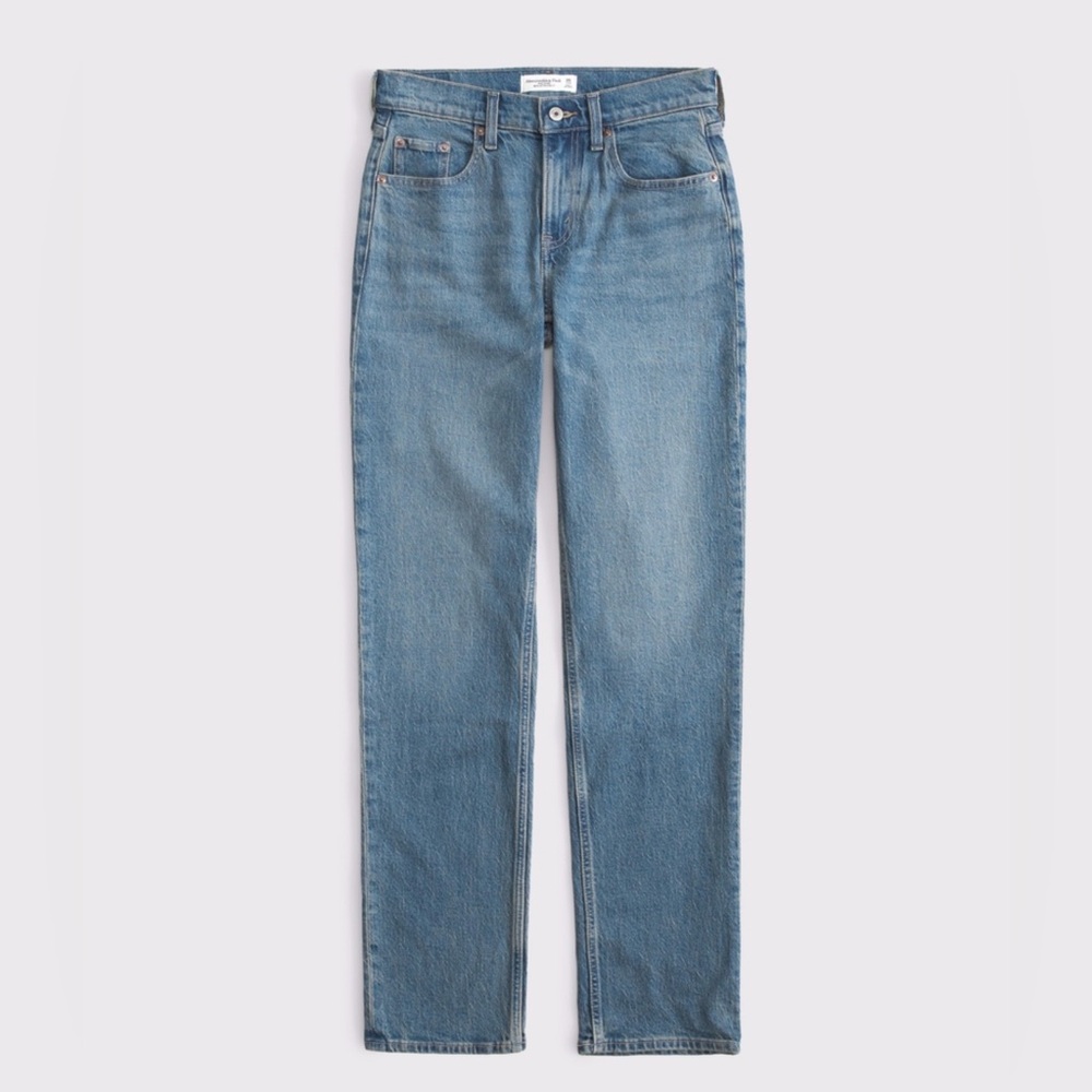 Abercrombie & Fitch The ’90s Straight Mid Rise Size 27 Regular